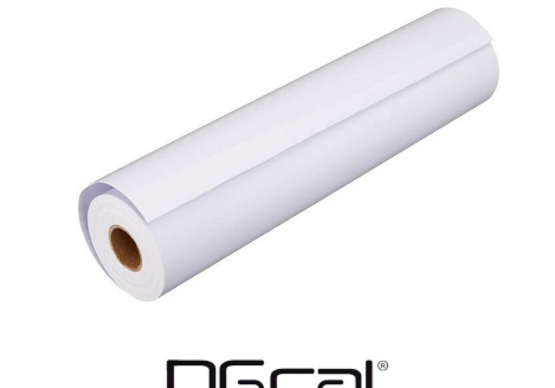 Rollo de vinilo blanco para impresiones DGcal.